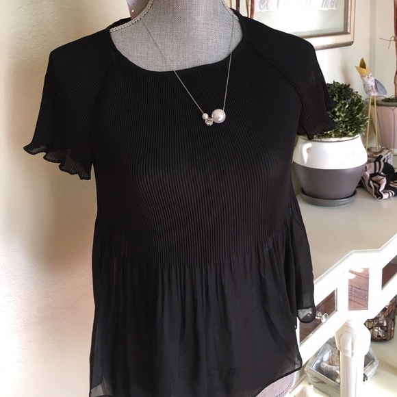 Banana Republic Tops - New - BR sheer mini pleats top